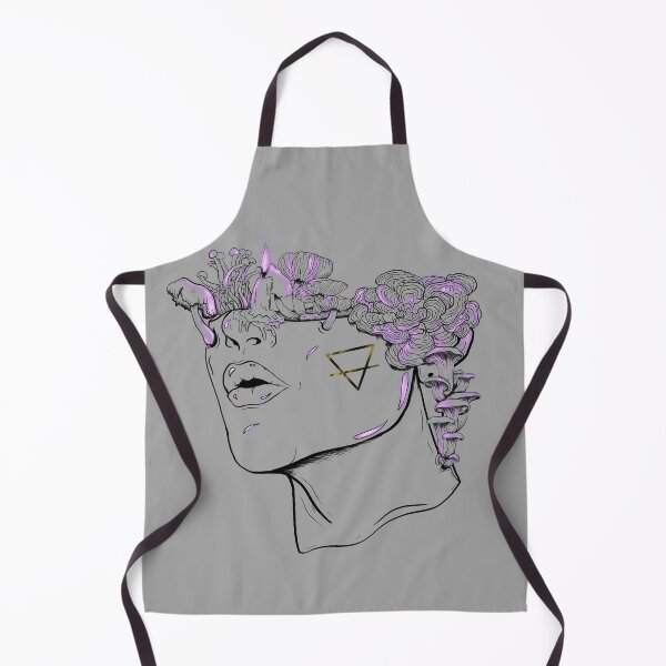 Item preview, G R O W T H - earth elemental witchy blackwork with neon style accents designed and sold by WitchInTheWack.