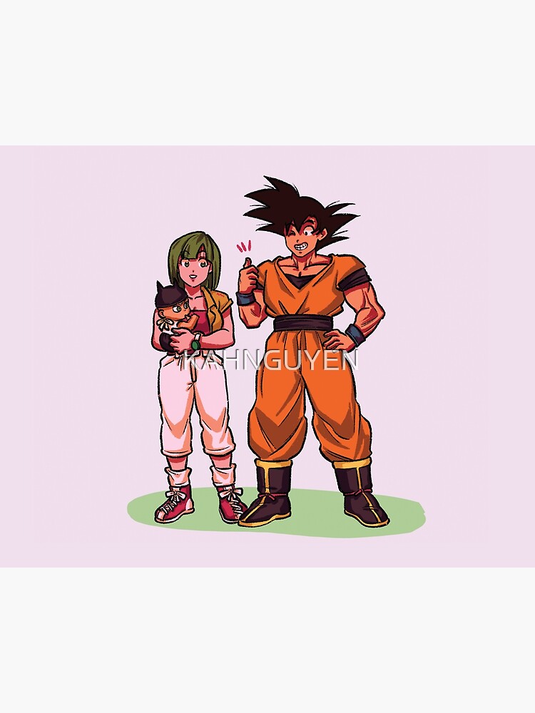 Lámina rígida «Mama Bulma y Goku Lámina rígida «Mama Bulma y Goku