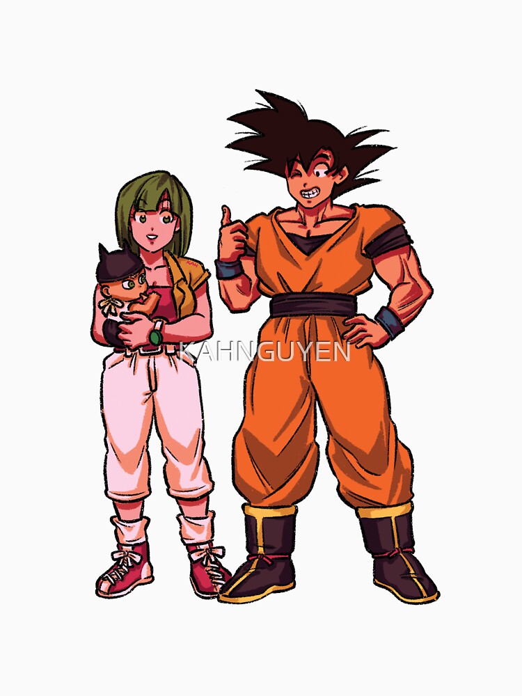 Seven dragon balls illustration, Bulma Goku Dragon Ball