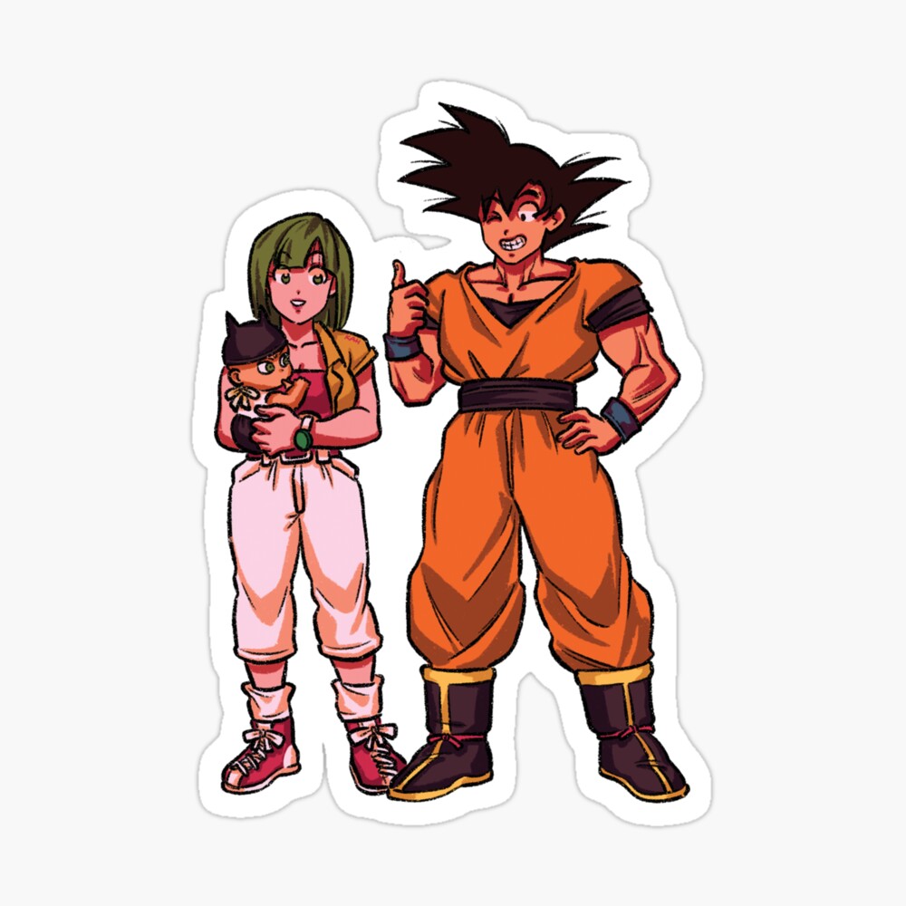 Mama Bulma and Goku 