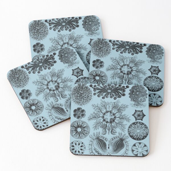 Item preview, MicroNature no 68, delicate black pattern on blue designed and sold by Point-Of-DD.