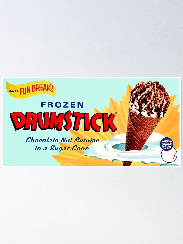 "FROZEN ICE CREAM DRUMSTICK PACKAGING" Poster for Sale by