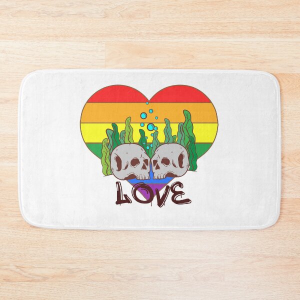 Item preview, LGBT Love Halloween Skull Tattoo  designed and sold by PodiShawna.
