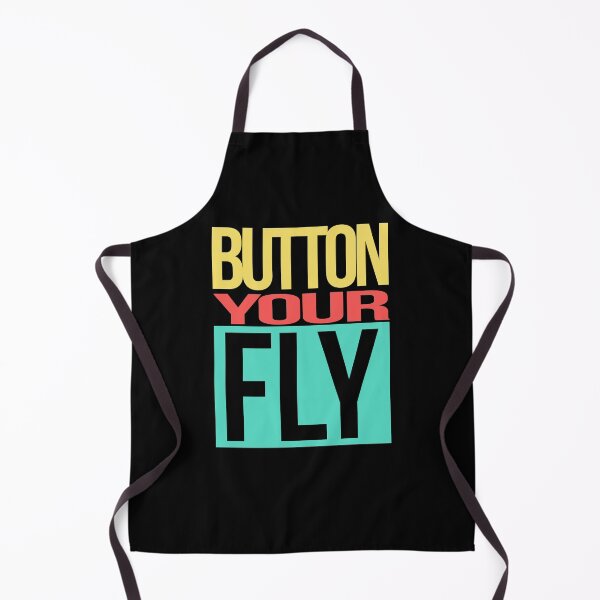 Item preview, BUTTON YOUR FLY - Retro '90s Nostalgia T-Shirt - Vintage Throwback Logo designed and sold by snowflakedesign.