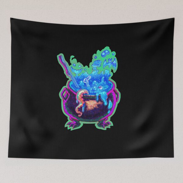 Item preview, Halloween Cauldron Blue designed and sold by RHokeArt.