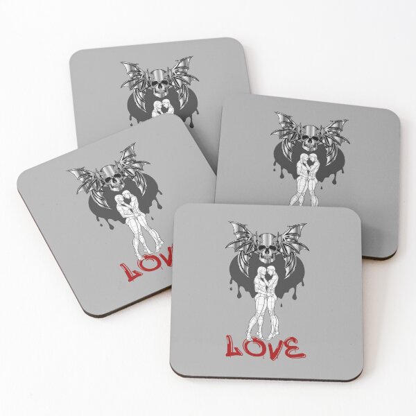 Item preview, LGBT Love Halloween Skull Art designed and sold by PodiShawna.