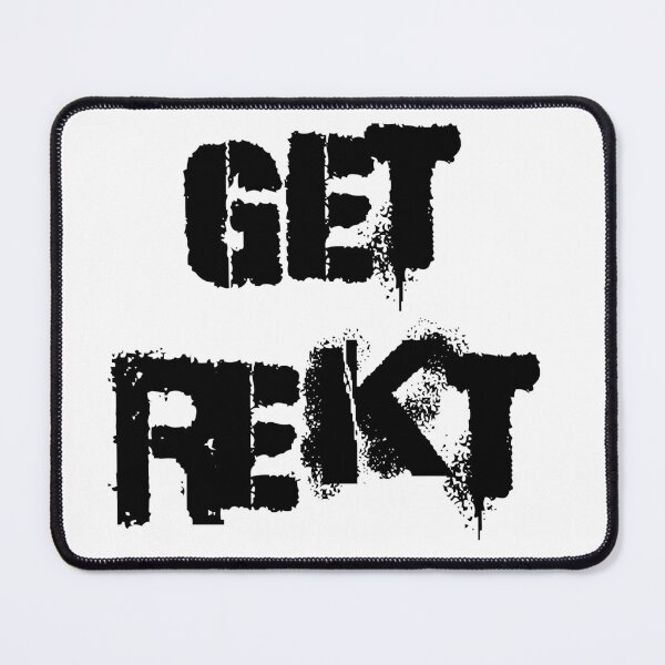 Item preview, Get Rekt, black text designed and sold by TeesMi.