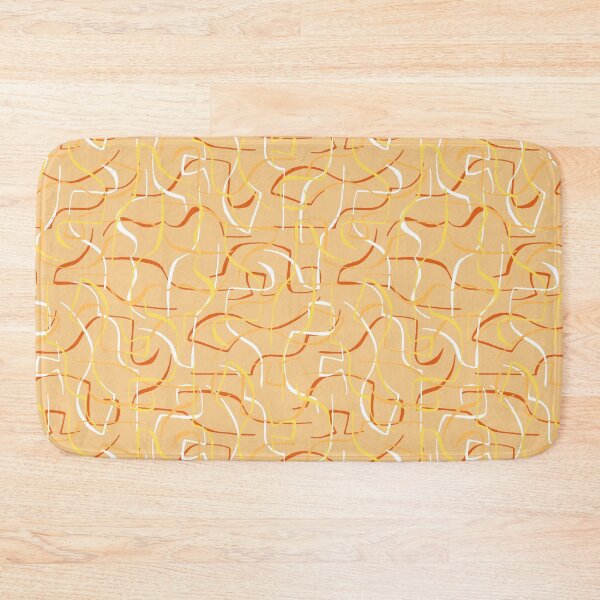 Item preview, Orange yellow vintage pattern designed and sold by RinaGArt.