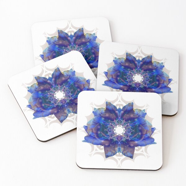 Item preview, Flower Mandala #2: Blue Rose designed and sold by Herman Kruger.