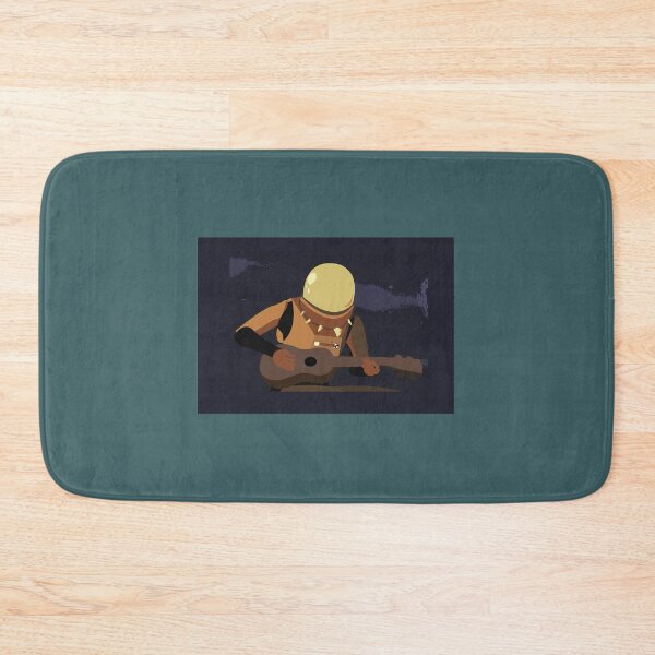 Item preview, Commando playing guitar under rain Mask designed and sold by ErinaEllDesigns.