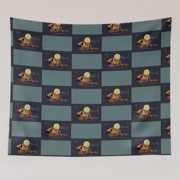 Item preview, Commando playing guitar under rain Mask designed and sold by ErinaEllDesigns.