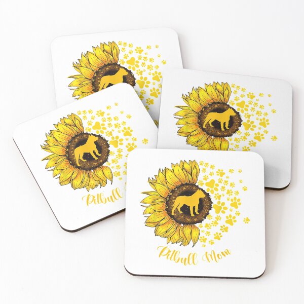 Item preview, Sunflower Pitbull Mom Dog designed and sold by onkeyMonkey.