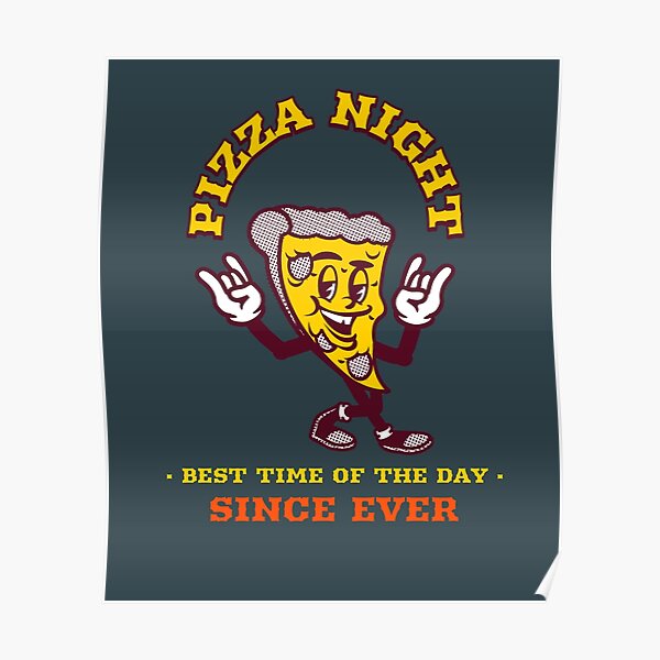 pizza-night-fast-food-poster-by-arv-08-redbubble