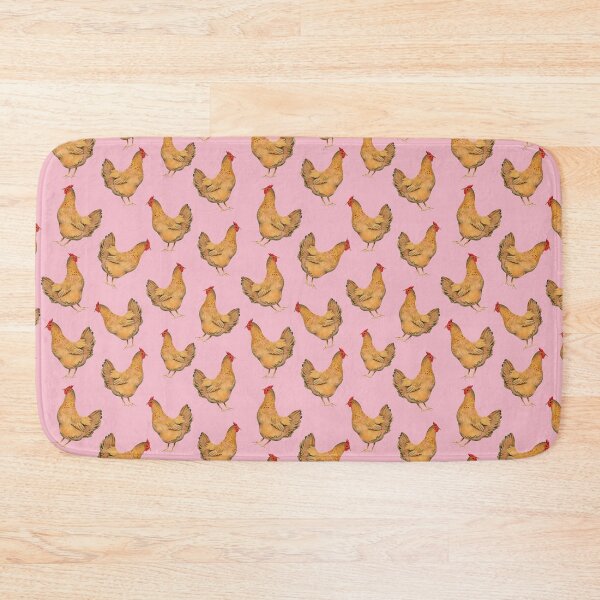 Item preview, Beige Hen pattern on pink designed and sold by AnjeseAnna.