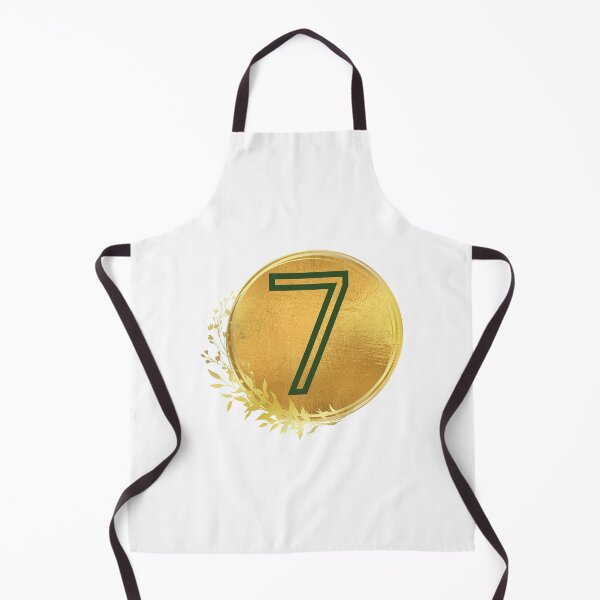 Item preview, Number seven green in gold circle leaf designed and sold by Benchamart.