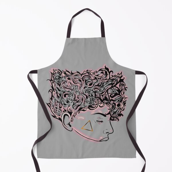 Item preview, T O R C H E D - fire elemental witchy blackwork with neon style accents designed and sold by WitchInTheWack.
