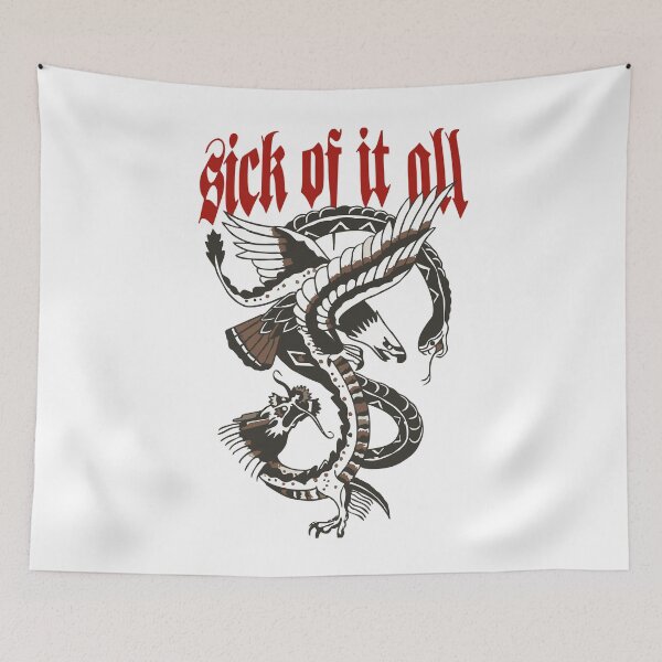 Item preview, Vintage Hardcore Music Funny Dragon Eagle designed and sold by Dewitte Lavern.