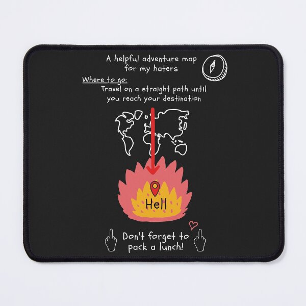 Item preview, Go to Hell: A Helpful Adventure Map for My Haters designed and sold by VampyreZen.