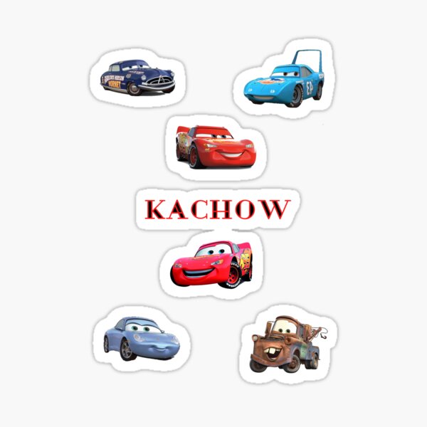 kachow mcqueen family sticker pack Sticker