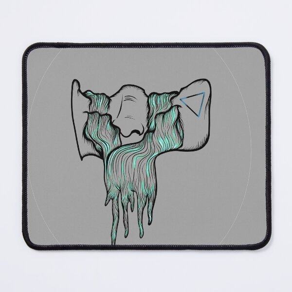 Item preview, R A P I D S - water elemental witchy blackwork with neon style accents designed and sold by WitchInTheWack.