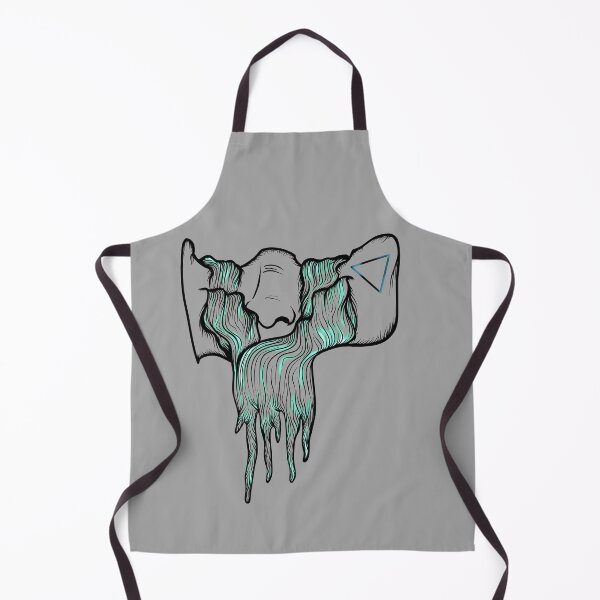 Item preview, R A P I D S - water elemental witchy blackwork with neon style accents designed and sold by WitchInTheWack.