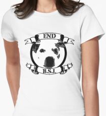 End BSL Dog Logo Women's Fitted T-Shirt
