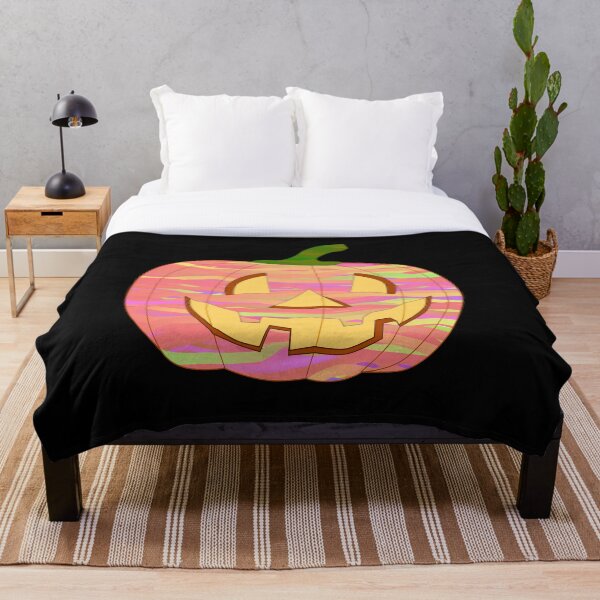 Item preview, Trippy Halloween Pumpkin Face Retro designed and sold by SYNTASTIC.
