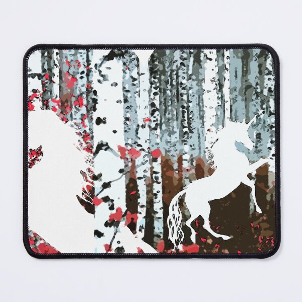 Item preview, North forest, unicorn, perfect for mask, puzzle, kids puzzle, Duvets, Comforters, Shower Curtains, desk mat designed and sold by Collagedream.