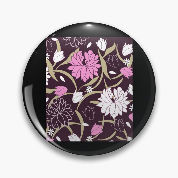 Item preview, purple flowers painted designed and sold by CoolFoxTee.
