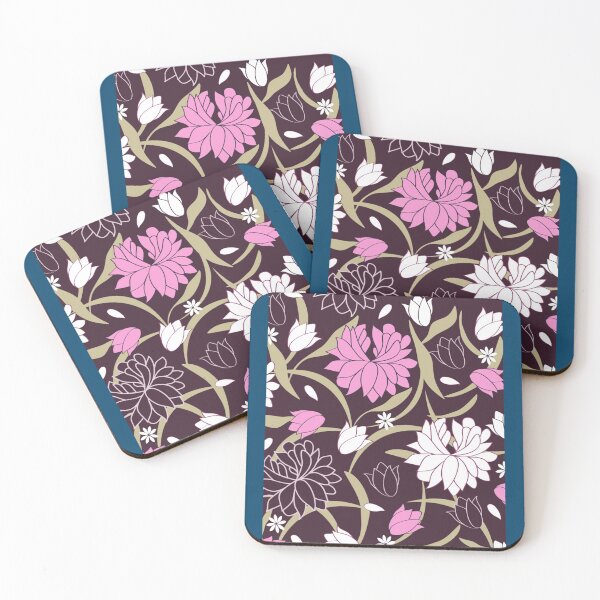 Item preview, purple flowers painted designed and sold by CoolFoxTee.