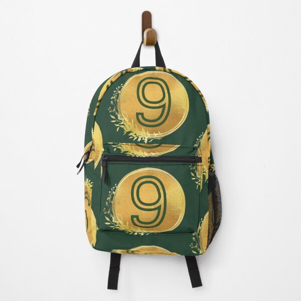 Item preview, Number nine green in gold circle leaf designed and sold by Benchamart.