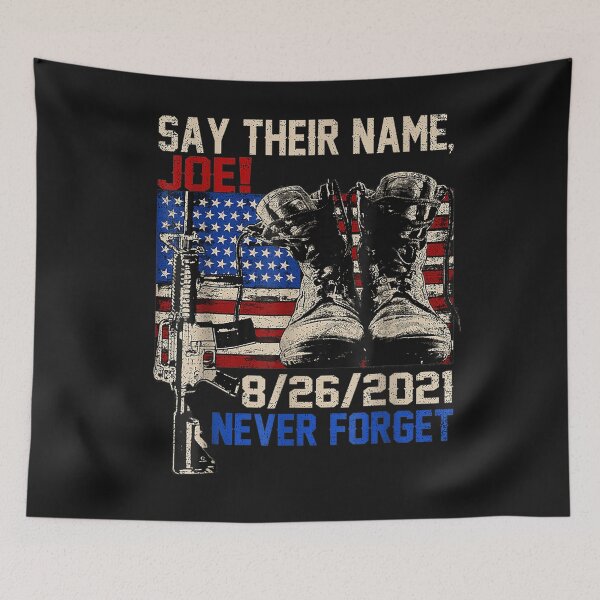 Item preview, Say Their Names Joe Names Of Fallen Soldiers 13 Heroes T-Shirt designed and sold by Amancio-Scott.