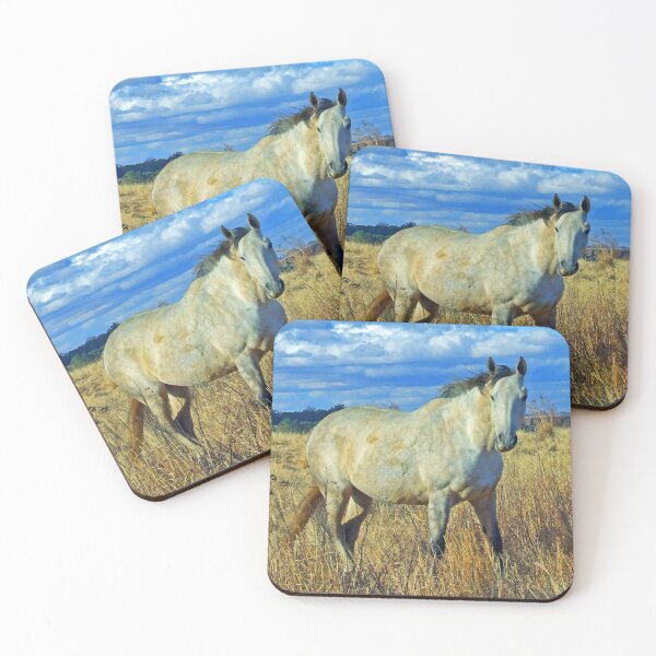 Item preview, Dapple Grey Horse in Winter Field designed and sold by Giftables.