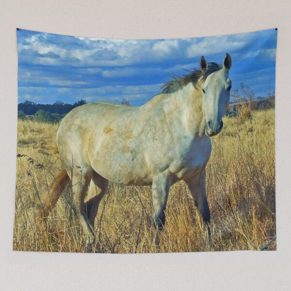 Item preview, Dapple Grey Horse in Winter Field designed and sold by Giftables.