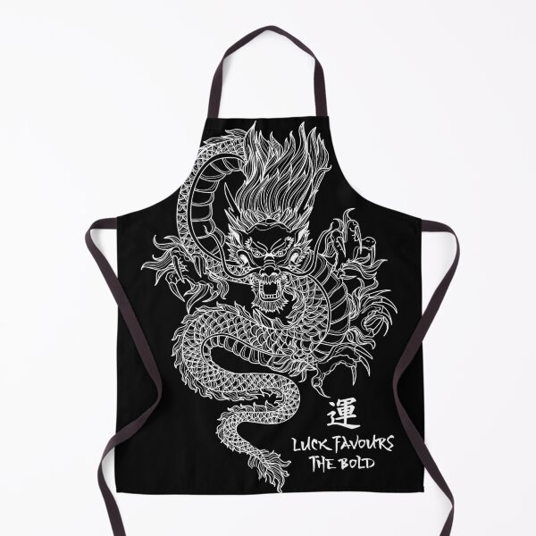 Item preview, Luck Favours the Bold Dragon - Dark designed and sold by Motiv8-Tees.