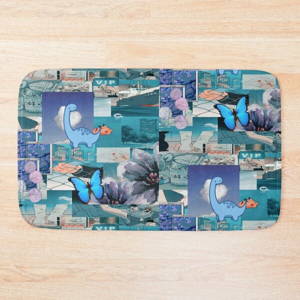 Item preview, Aesthetic blue cute kawaii collage designed and sold by GirlofRandom.