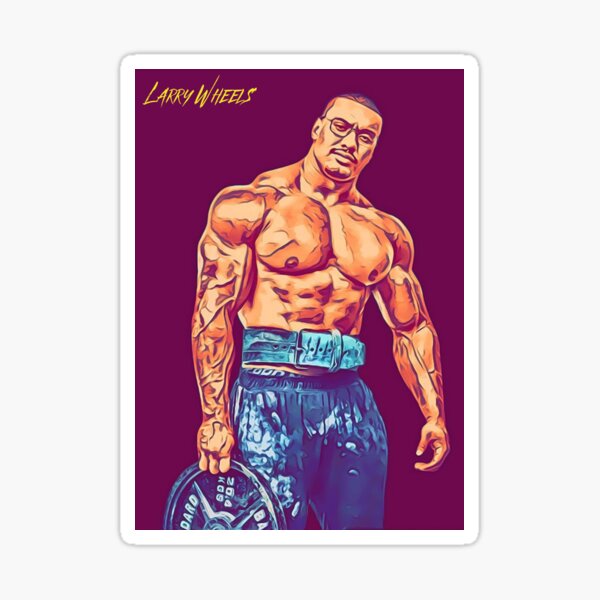 "LARRY WHEELS PLATE HOLD CARTOON" Sticker for Sale by HeavyLiftGift