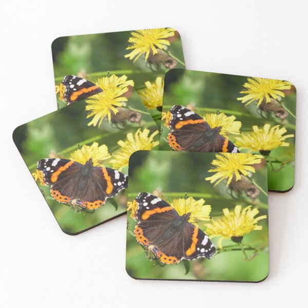 Item preview, Red admiral on Autumn hawkbit designed and sold by Jouko Lehto Photography.