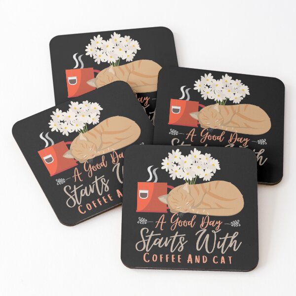Item preview, A Good Day Starts With Coffee And Cat designed and sold by Anupol.