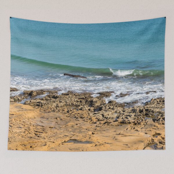 Item preview, Perfectly Formed Wave - Praia da Luz Gold Coast Algarve Portugal designed and sold by Georgia Mizuleva.
