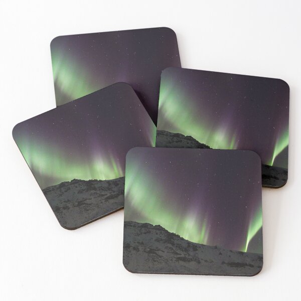 Item preview, Northern Lights over mountains designed and sold by roman-visuals.