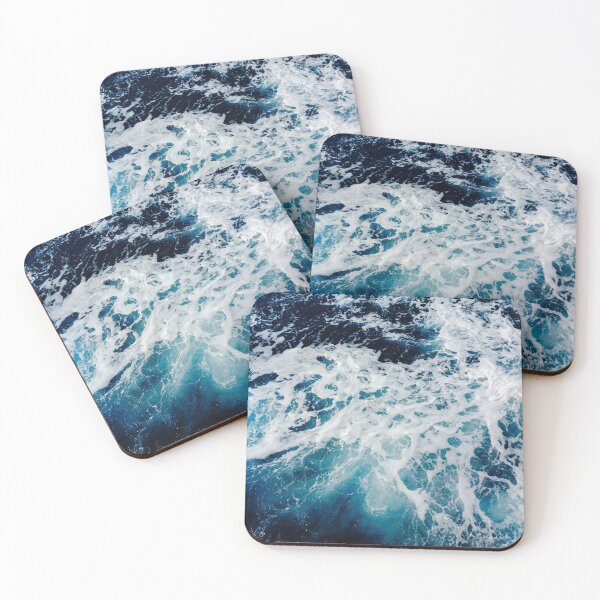Item preview, Dark blue stormy ocean waves designed and sold by SunriseAndHoney.