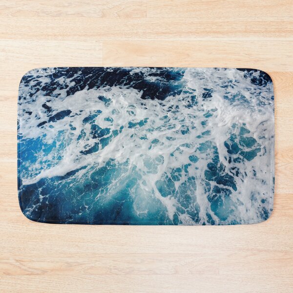 Item preview, Dark blue stormy ocean waves designed and sold by SunriseAndHoney.