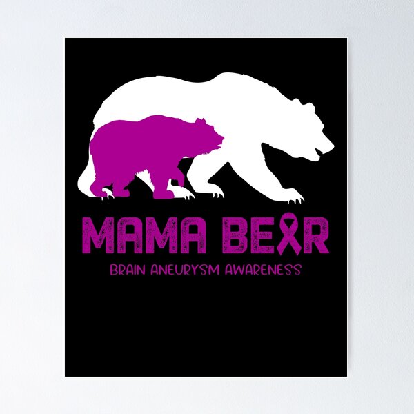 Mama Bear Brain Aneurysm Awareness Shirt For Women Men Mama Bear Brain Aneurysm Awareness Shirt For Women Men