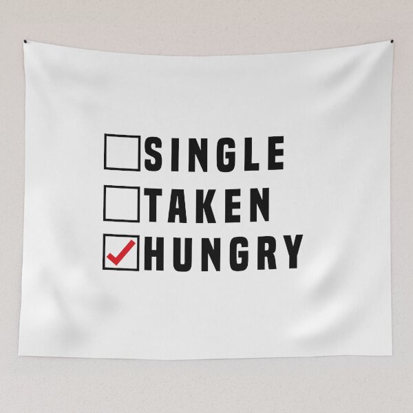 Artikelvorschau, Single Taken Hungrig entworfen und verkauft von VintagePathway.