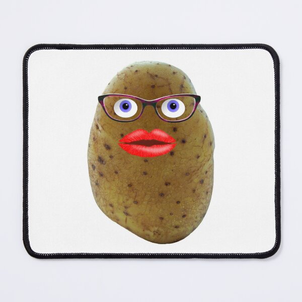 Item preview, Funny Potato Cute Female Character With Glasses designed and sold by MarkUK97.