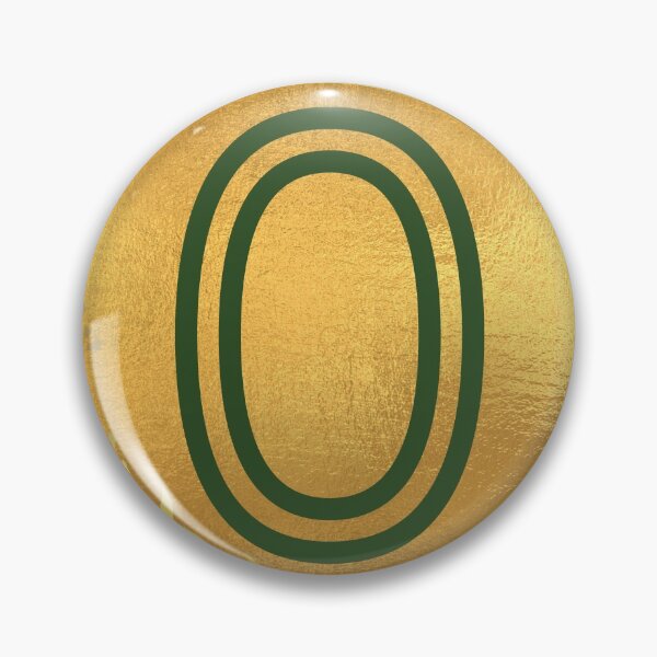 Item preview, Number 0 green in gold circle leaf designed and sold by Benchamart.