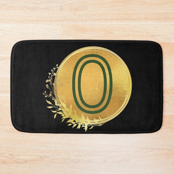 Item preview, Number 0 green in gold circle leaf designed and sold by Benchamart.