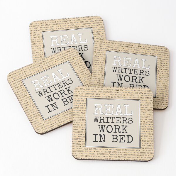 Item preview, Real Writers Work In Bed designed and sold by STPBooks.