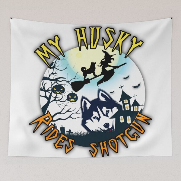 Item preview, My Husky Rides Shotgun designed and sold by diva-design.
